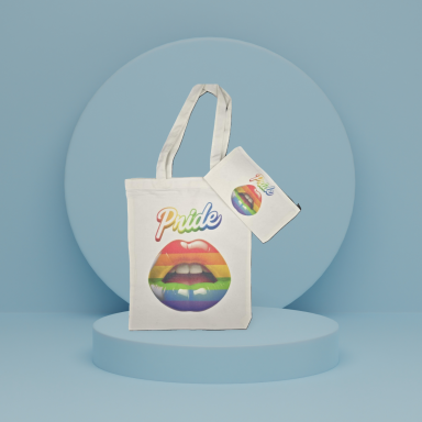 pride canvas tote bag and purse 